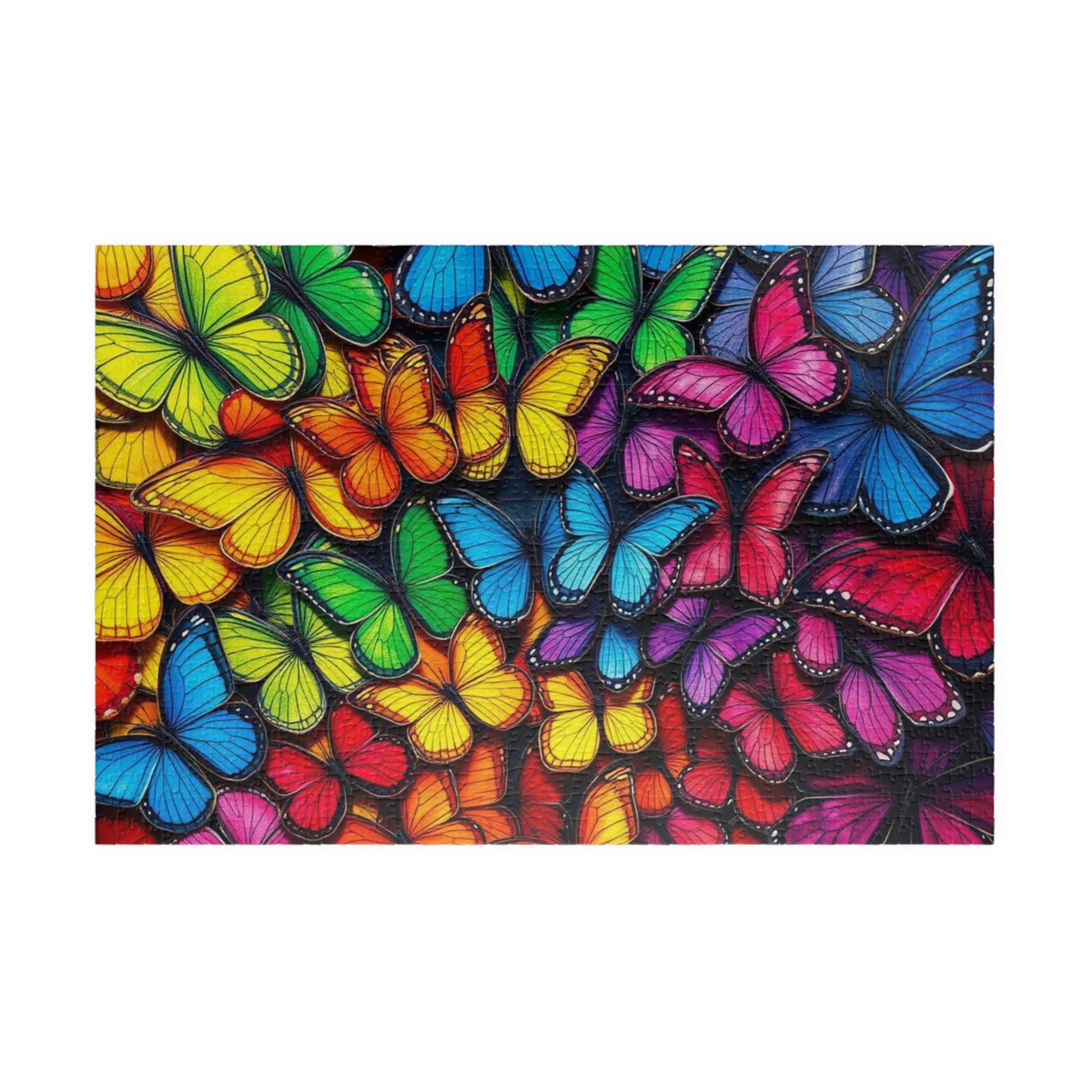 Wings of Pride Jigsaw Puzzle, Rainbow Butterfly Puzzle, LGBTQ Puzzle, Pride Month Gift for Friend, Mindfulness Activities, 100 - 1000 Pieces 1014 pcs (Horizontal) Puzzle The Puzzle Chest