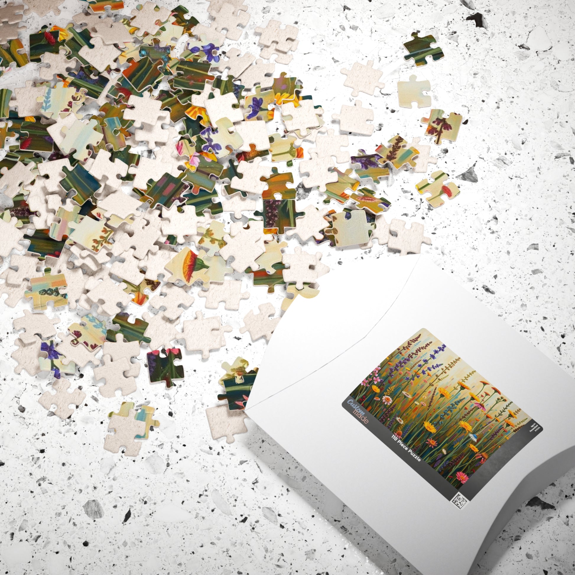 Colorful Floral Art Puzzle | Nature-Themed Puzzle | Fun Family Activity | Unique Gifts for Garden Lovers | Creative Gift Idea | Relaxing Puzzle The Puzzle Chest