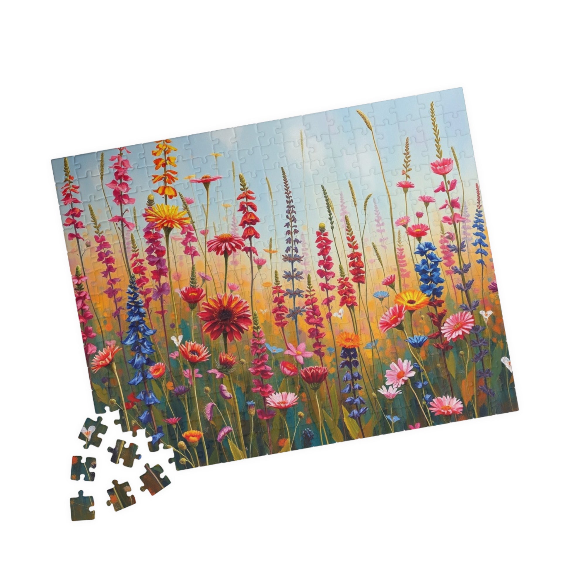Colorful Floral Jigsaw Puzzle | 110, 252, 520, 1014-piece | Perfect Home Entertainment, Fun Indoor Activity, Brain Teaser, Nature Lover Gift Puzzle The Puzzle Chest