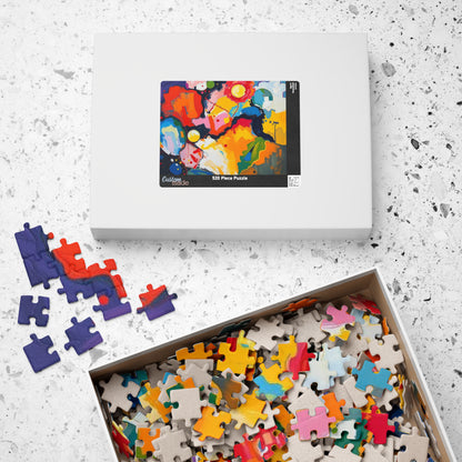 Vibrant Art Abstract Puzzle, Colorful Jigsaw Puzzle for Adults Puzzle The Puzzle Chest