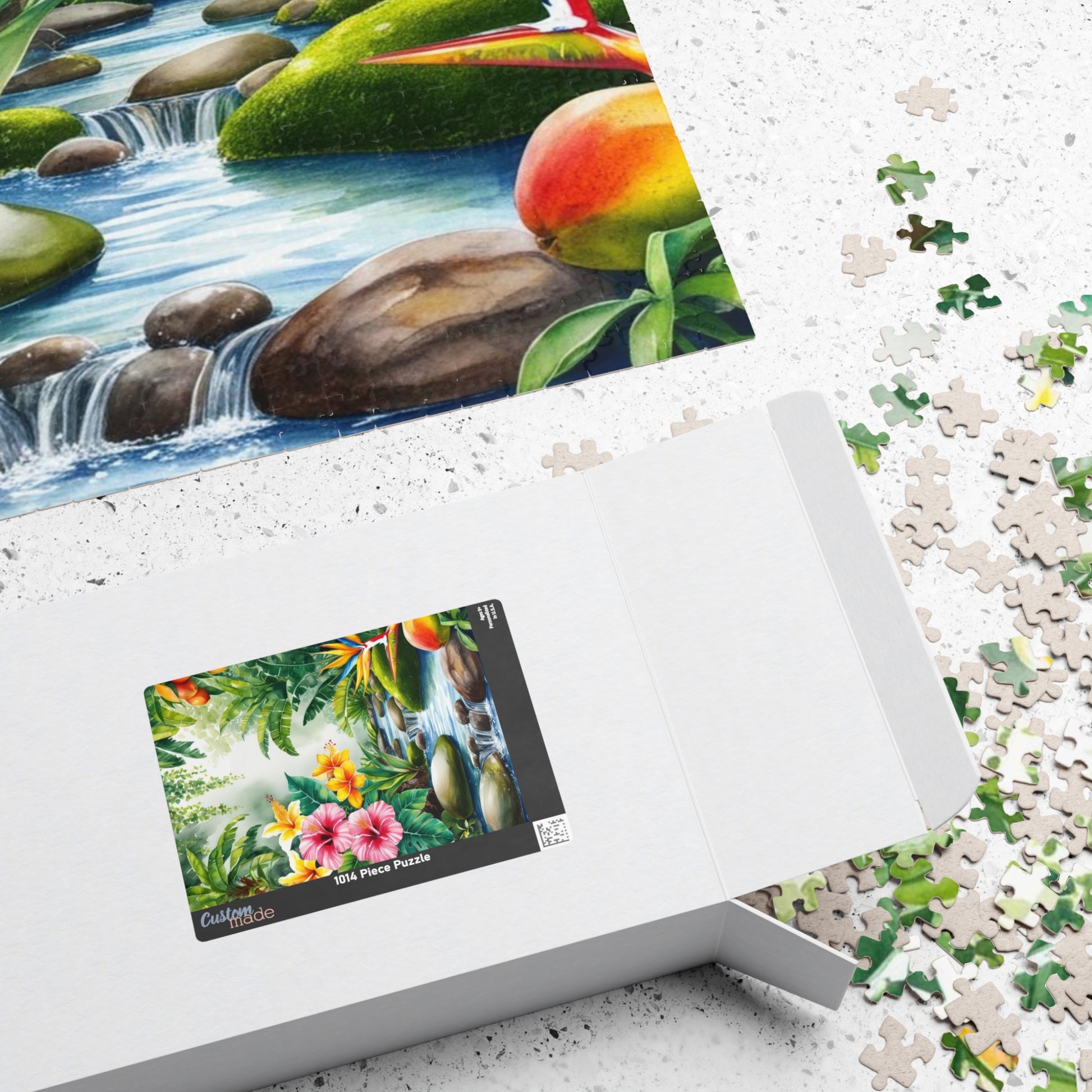 Garden of Eden Puzzle, Biblical Theme, 110, 252, 520, 1014-piece, Flowers Bloom, Streams, Fruit Trees, Faith-Based Gift for Puzzle Lover Puzzle The Puzzle Chest