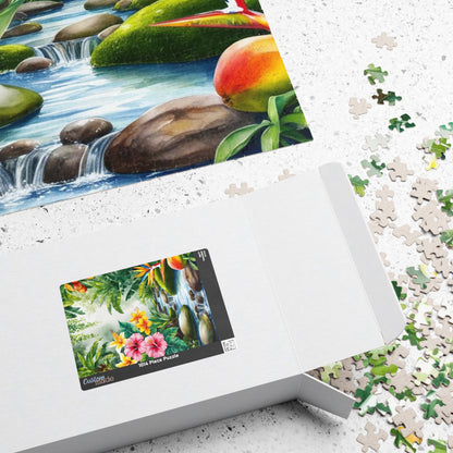 Garden of Eden Puzzle, Biblical Theme, 110, 252, 520, 1014-piece, Flowers Bloom, Streams, Fruit Trees, Faith-Based Gift for Puzzle Lover Puzzle The Puzzle Chest