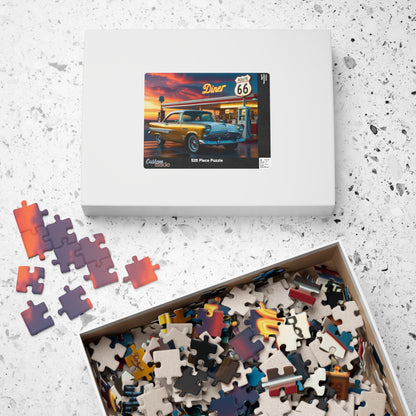 Vintage Car Puzzle - Classic 1959 Adventurer, Nostalgic Auto Scene Puzzle The Puzzle Chest
