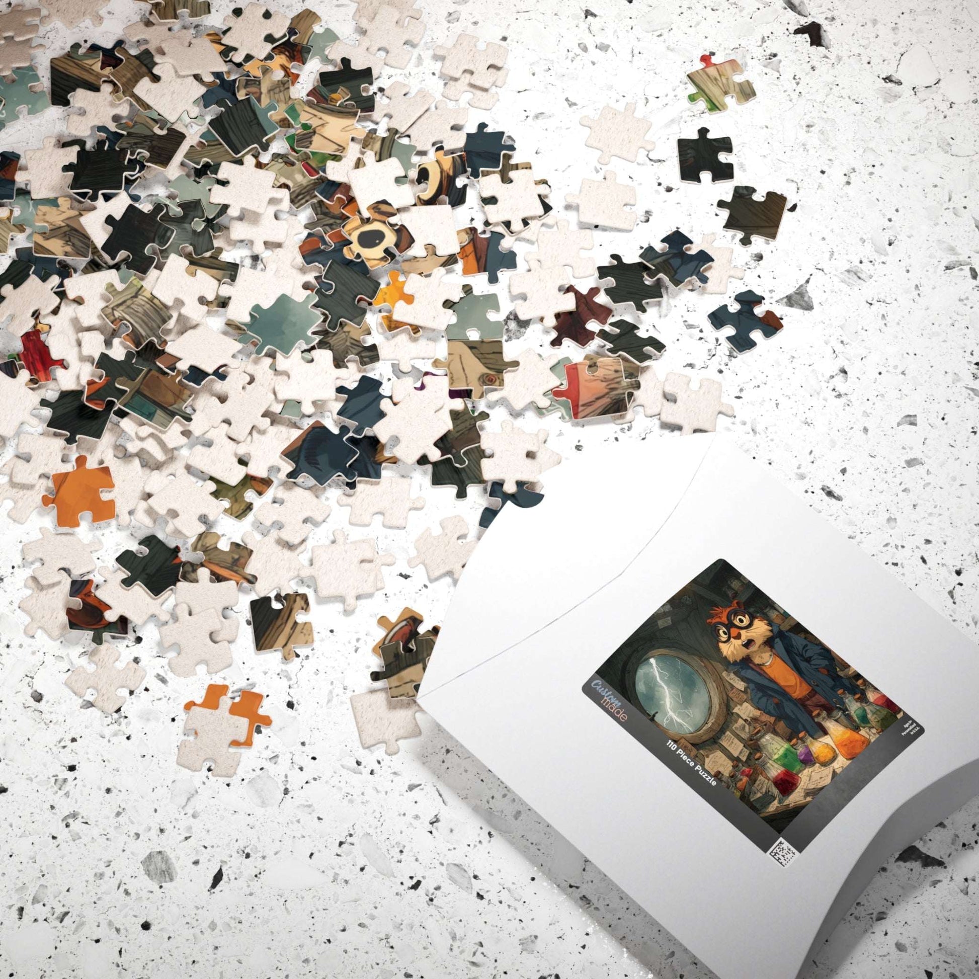 Squirrel Scientist Jigsaw Puzzle - Animal Science-Themed Puzzle, Perfect Gift for Kids, Family Game Night Puzzle The Puzzle Chest