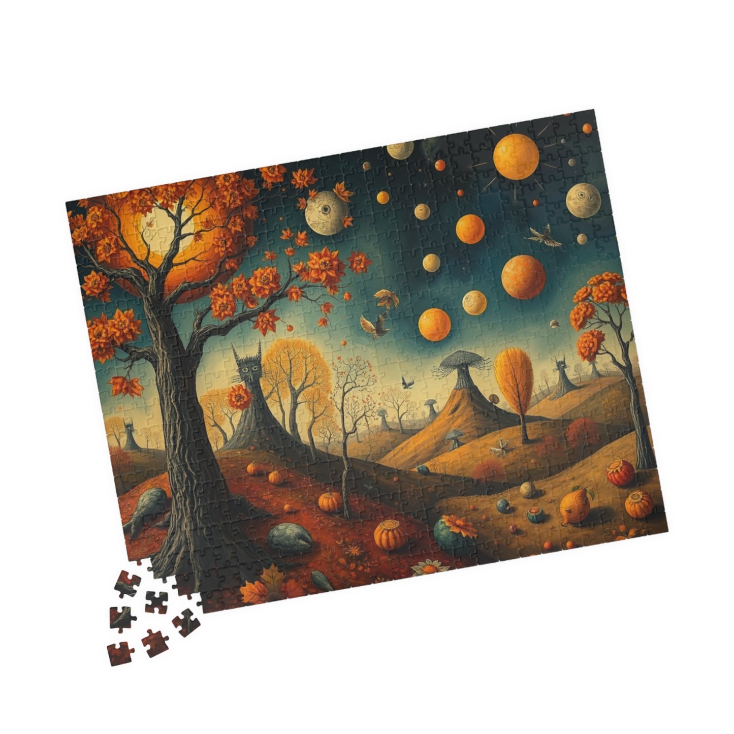 Autumn Celestial Puzzle - 110, 252, 520, 1014-piece, Fall Jigsaw Game for Home Entertainment Solo Fun Family Game Night, Unique Mindful Gift Puzzle The Puzzle Chest