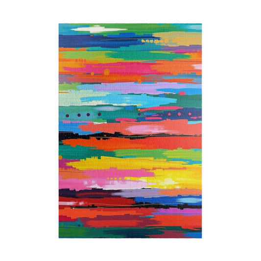 Colorful Abstract Jigsaw Puzzle - Fun Family Activity, Unique Gift for Art Lovers, Vibrant Home Decor, Mental Exercise 1014 pcs (Vertical) Puzzle The Puzzle Chest