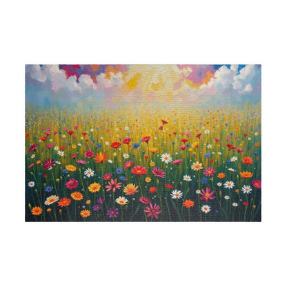 Colorful Flower Field Puzzle Beautiful Floral Jigsaw, Family Fun Home Entertainment Mindfulness Activity Gift for Nature Lover Brain Teaser 1014 pcs (Horizontal) Puzzle The Puzzle Chest