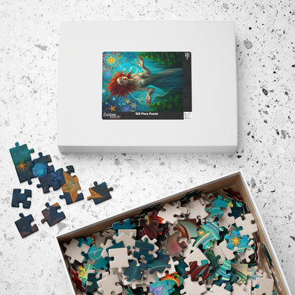 Otherworldly Witch Puzzle, 110-1014 Piece Galaxy and Forest Scene Jigsaw Game, Fantasy Art, Family Activity, Puzzle Lover Gift, Relaxation