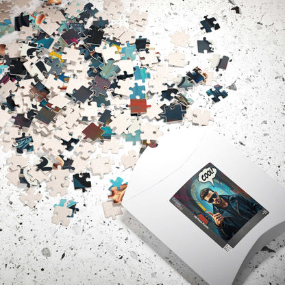 Cool Vibe Puzzle - Pop Art Jigsaw Game, Fun Gift for Friend, Family, Game Night, Unique Nostalgic Birthday/Christmas Present, Vintage Design Puzzle The Puzzle Chest