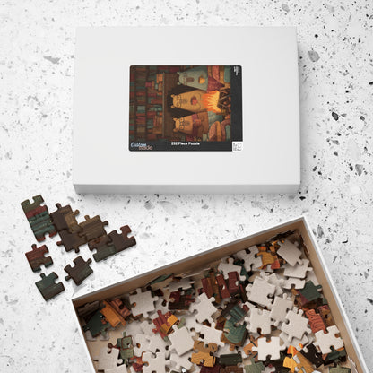 Fireside Reading with Capybaras Jigsaw Puzzle Puzzle The Puzzle Chest