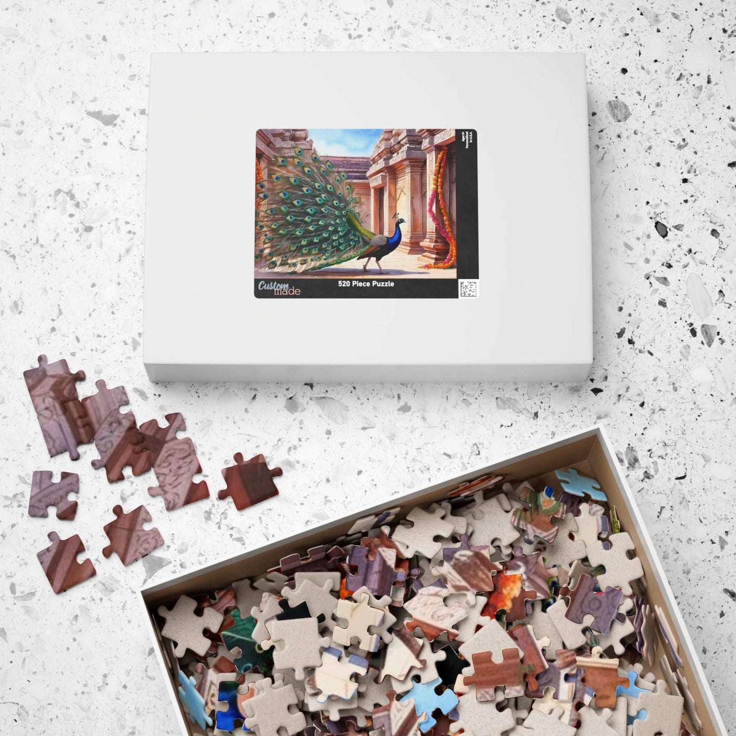 Peacock Jigsaw Puzzle - 110, 252, 520, 1014-Piece, Holiday or Birthday Gift for Animal Puzzle Lovers Puzzle The Puzzle Chest