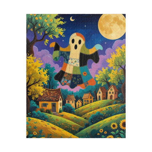 Haunted Village Halloween Jigsaw Puzzle