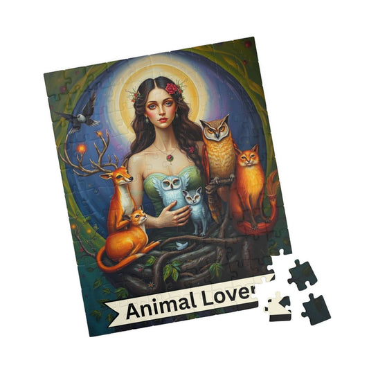 The Animal Lover Jigsaw Puzzle - Tarot Style Game for Puzzle Loving Wildlife Enthusiast 110 pcs (Vertical) Puzzle The Puzzle Chest