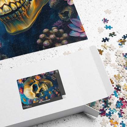 Skull Ocean Puzzle, Unique Skull Artwork, 110-1014 Piece Gothic Adult Jigsaw Game, Gift for Puzzle Enthusiast, Perfect Home Entertainment Puzzle The Puzzle Chest
