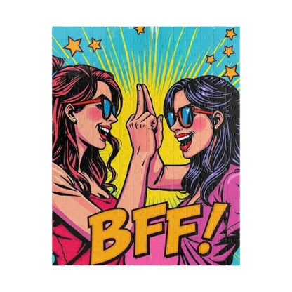 BFF Puzzle for Adults - Pop Art Fun Colorful Friendship Jigsaw Game, Creative Gift for Friends, Relaxing Family Activity, Birthday Present 252 pcs (Vertical) Puzzle The Puzzle Chest