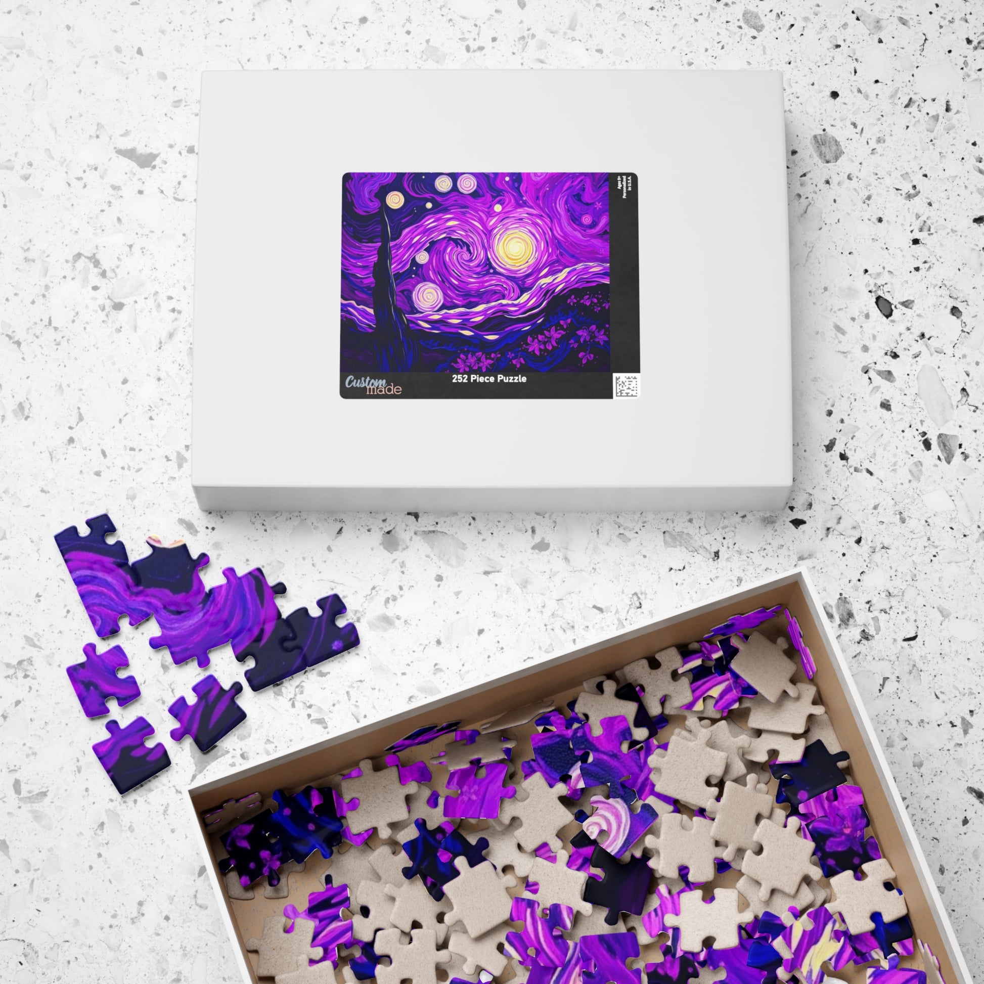 Starry Night Jigsaw Puzzle, Relaxing Art Puzzle for Adults, Home Entertainment Gift for Art Lover Family Game Nights Puzzle The Puzzle Chest