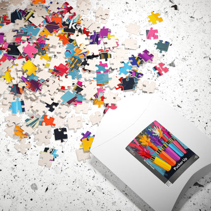 Colorful Makeup Jigsaw Puzzle - Fun Gift for Makeup Lovers, Family Game Night, Beauty Enthusiast, Unique Home Entertainment Puzzle The Puzzle Chest