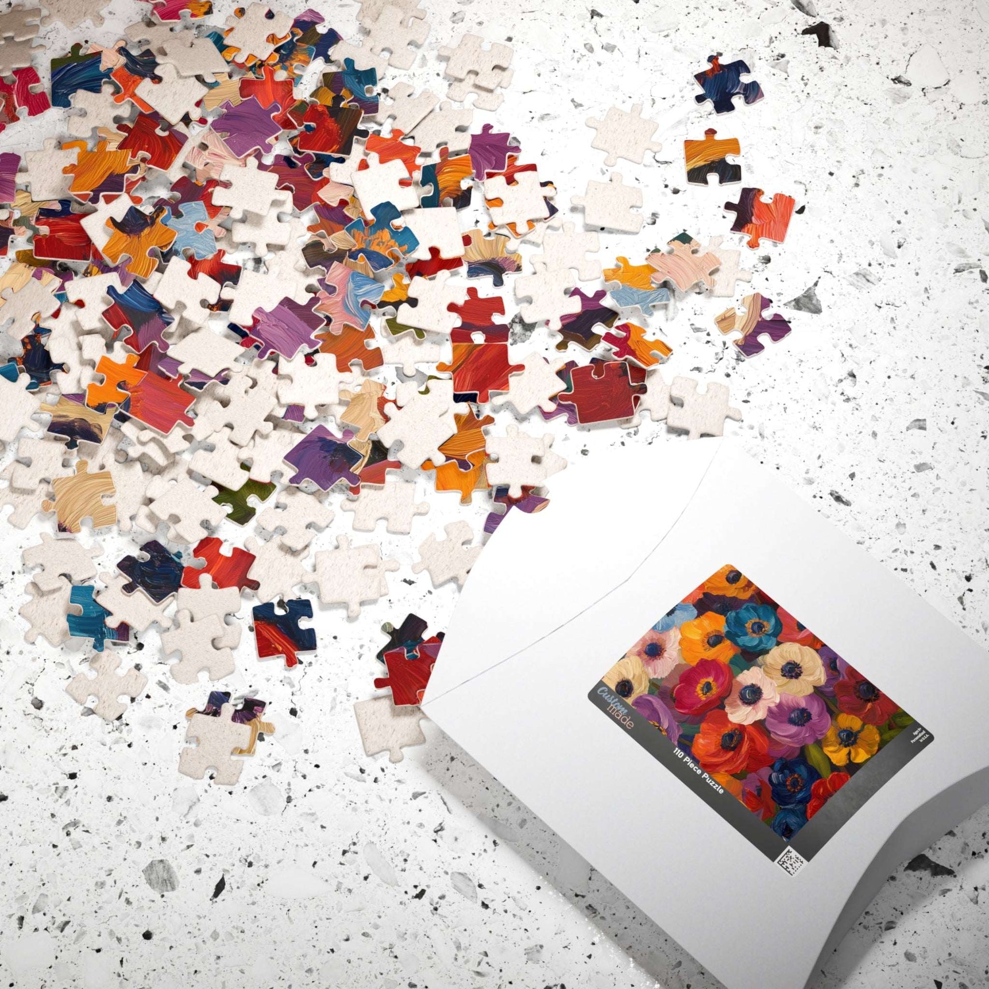 Colorful Anemone Bouquet Puzzle 110-1014-piece | Floral Jigsaw Puzzle