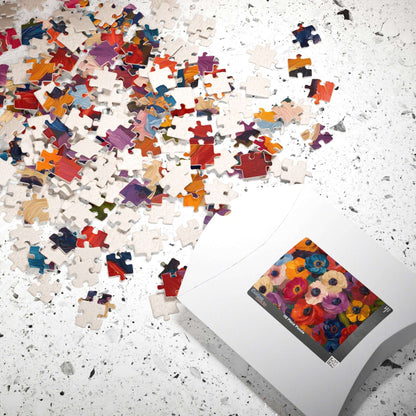 Colorful Anemone Bouquet Puzzle 110-1014-piece | Floral Jigsaw Puzzle