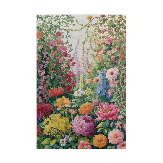 Wildflowers and Vines Puzzle, Garden Flowers Jigsaw, Floral Nature Themed Tabletop Game, 110-1014 Piece Botanical Art, Fun Family Activity 1014 pcs (Vertical) Puzzle The Puzzle Chest