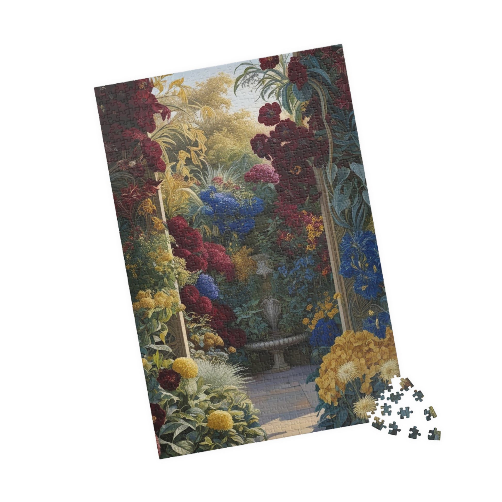 Colorful Floral Garden Puzzle, 110, 252, 520, 1014-piece Flower Adult Jigsaw Game, Creative Gift Idea, Family Activity, Puzzle Lover, Nature Art Puzzle The Puzzle Chest