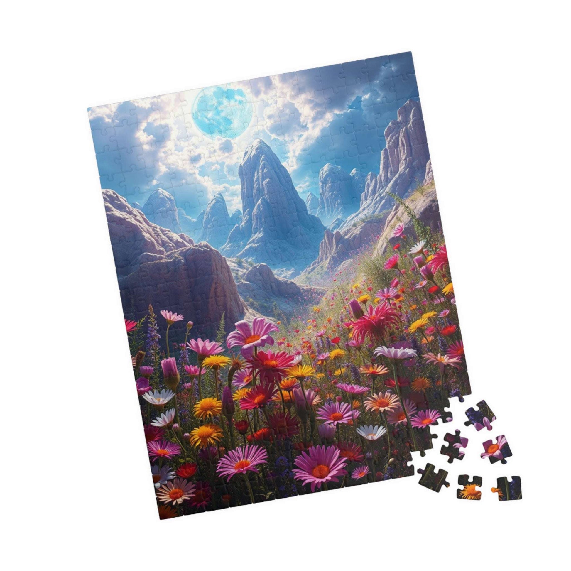 Nature's Serenity Landscape Puzzle, 110, 252, 520, 1014-piece, Floral Jigsaw Art Game for Mindfulness, Gift for Nature Lovers, Relaxation Puzzle The Puzzle Chest