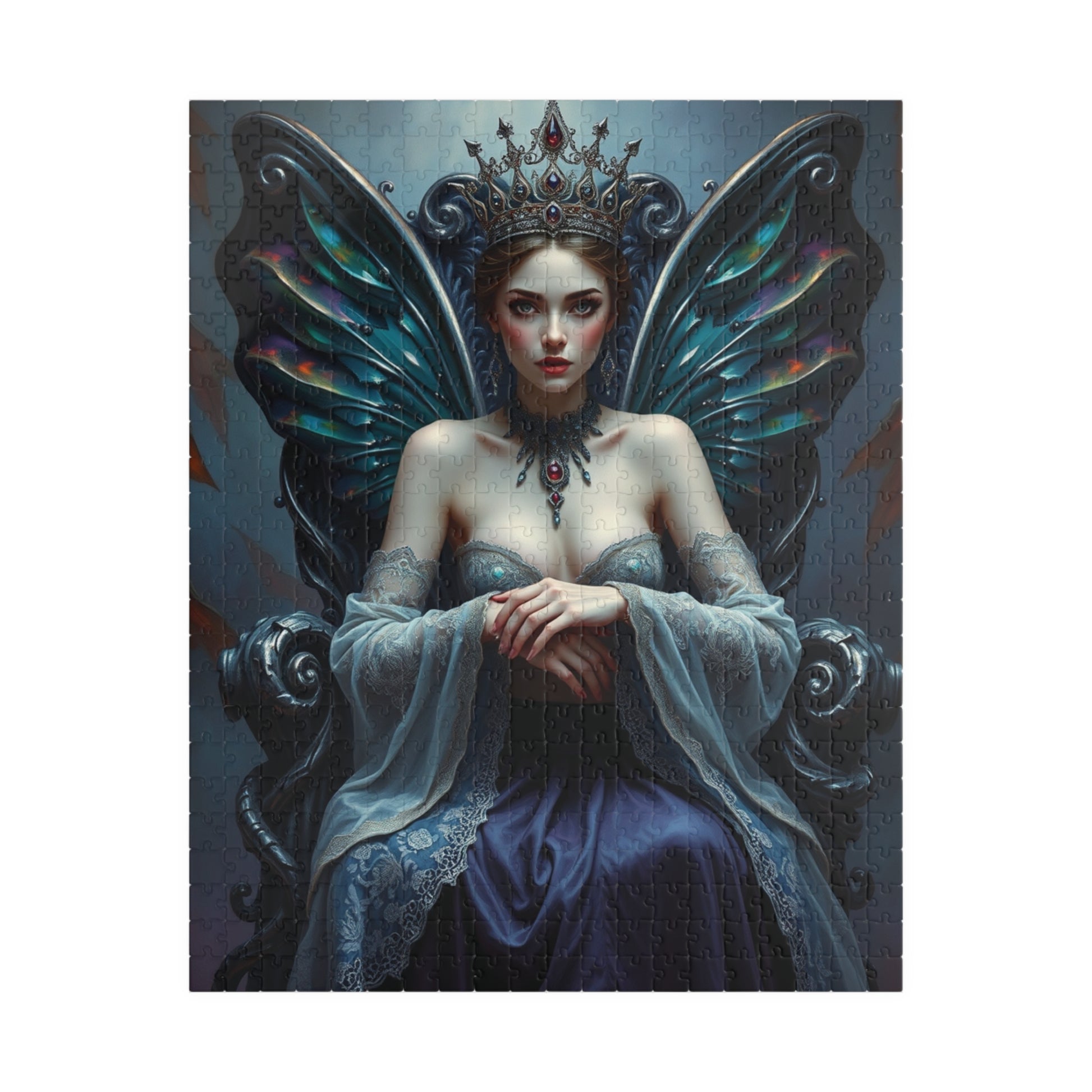 Gothic Fairy Queen Jigsaw Puzzle, Mystical Dark Fantasy Tabletop Game 110-1014 Pieces for Adult Puzzle Lovers, Halloween Holiday Gift Idea 520 pcs (Vertical) Puzzle The Puzzle Chest