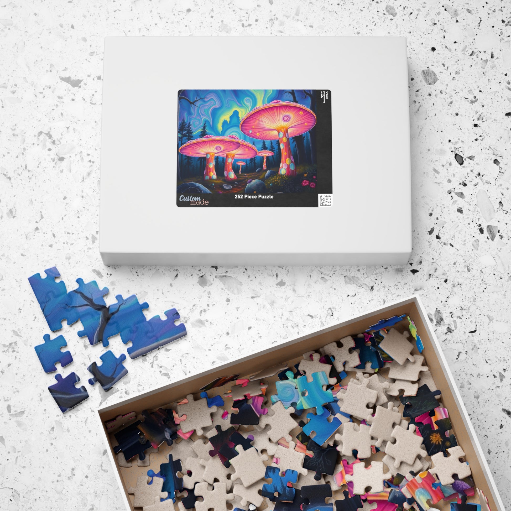 Magical Mushroom Puzzle, Enchanting Fantasy Jigsaw Puzzle for Adults, Holiday or Birthday Gift for Friend, Puzzle Lover and Art Enthusiast Puzzle The Puzzle Chest