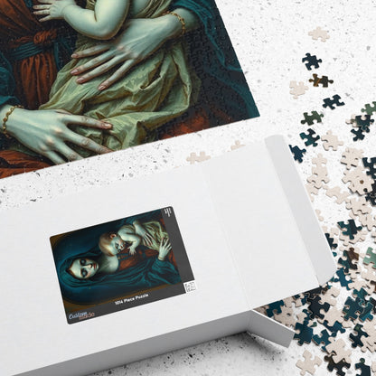 Sorrowful Mother and Child Puzzle - Gothic Art Jigsaw Game 110, 252, 520, 1014-piece, Home Decor, Best Unique Gift, Family Time, Art Lovers Puzzle The Puzzle Chest