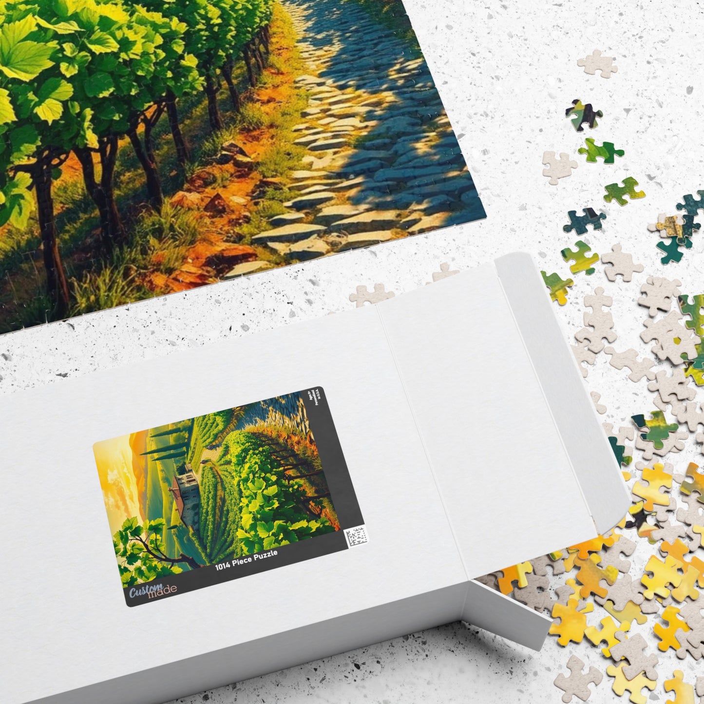 Vineyard Escape Puzzle - 110, 252, 520, 1014-piece Scenic Jigsaw for Nature Lovers, Family Activity Puzzle The Puzzle Chest