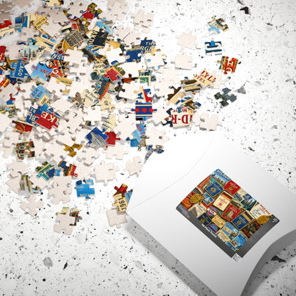 Vintage Chicago Matchbook Puzzle | Windy City Memorabilia Jigsaw | Historic Landmark Retro Midwest Nostalgia