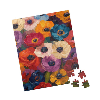 Colorful Anemone Bouquet Puzzle 110-1014-piece | Floral Jigsaw Puzzle