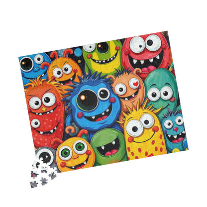 Cute Cartoon Monster Jigsaw Puzzle, Monster Puzzle, Halloween Puzzle, Fun Activity, Game Night Entertainment, Birthday Gift for Friends Puzzle The Puzzle Chest