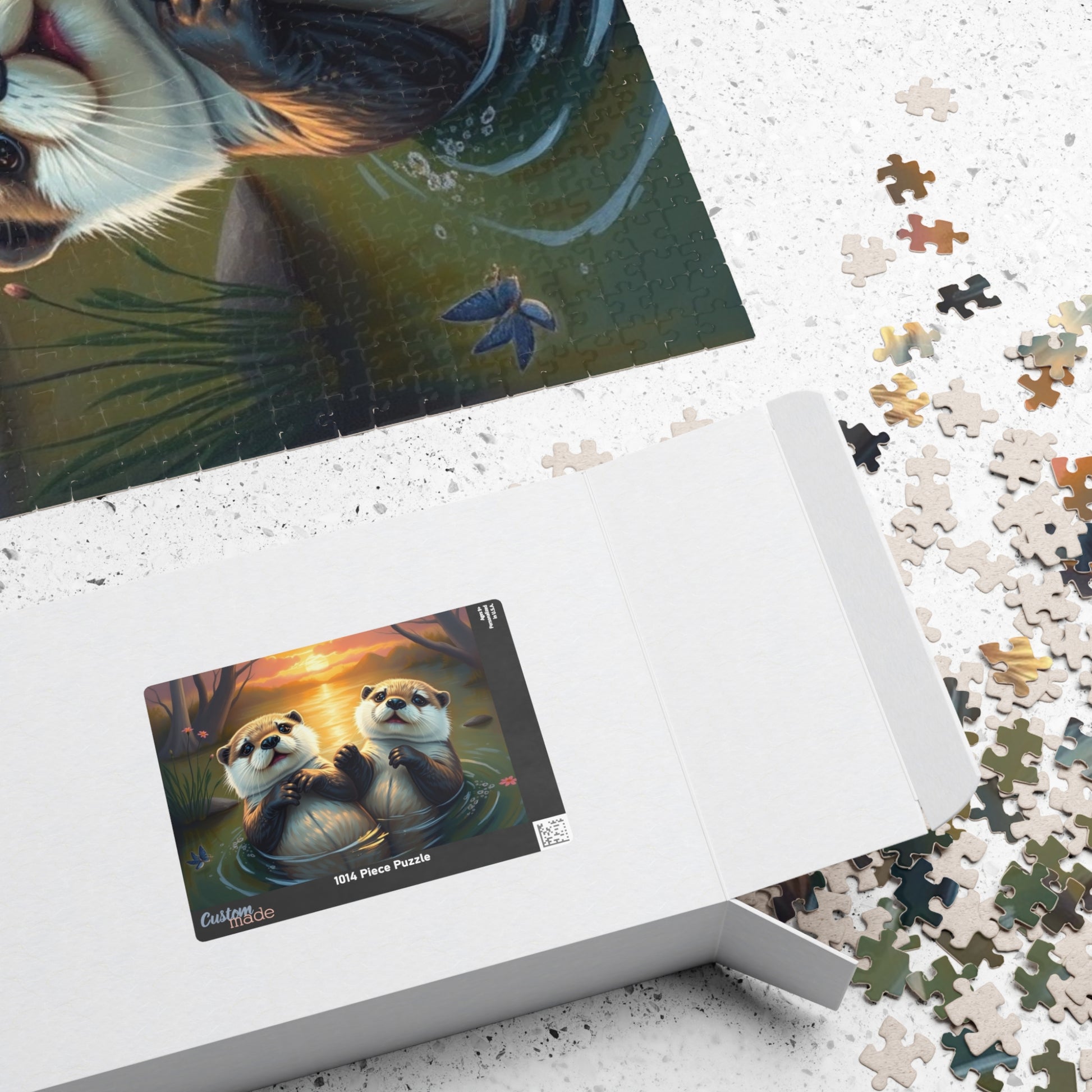 Cute Otters Jigsaw Puzzle for Families, Fun Game Night Activity, Nature Lovers Gift for Friends, Home Entertainment, Brain Teaser Puzzle The Puzzle Chest