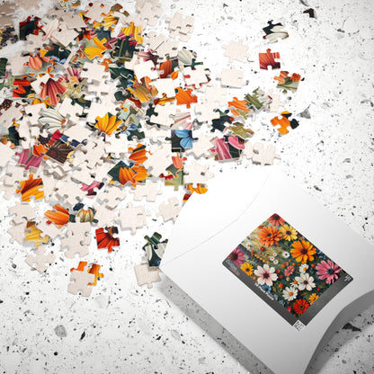 Floral Jigsaw Puzzle, Gift for Flower Lovers, Family Fun Activity, Solo Fun Puzzle The Puzzle Chest