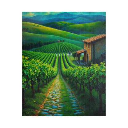 Scenic Vineyard Puzzle - 110 to 1014 Pieces, Perfect Gift for Wine Lovers, Family Game Night, Relaxation, Home Decor 520 pcs (Vertical) Puzzle The Puzzle Chest