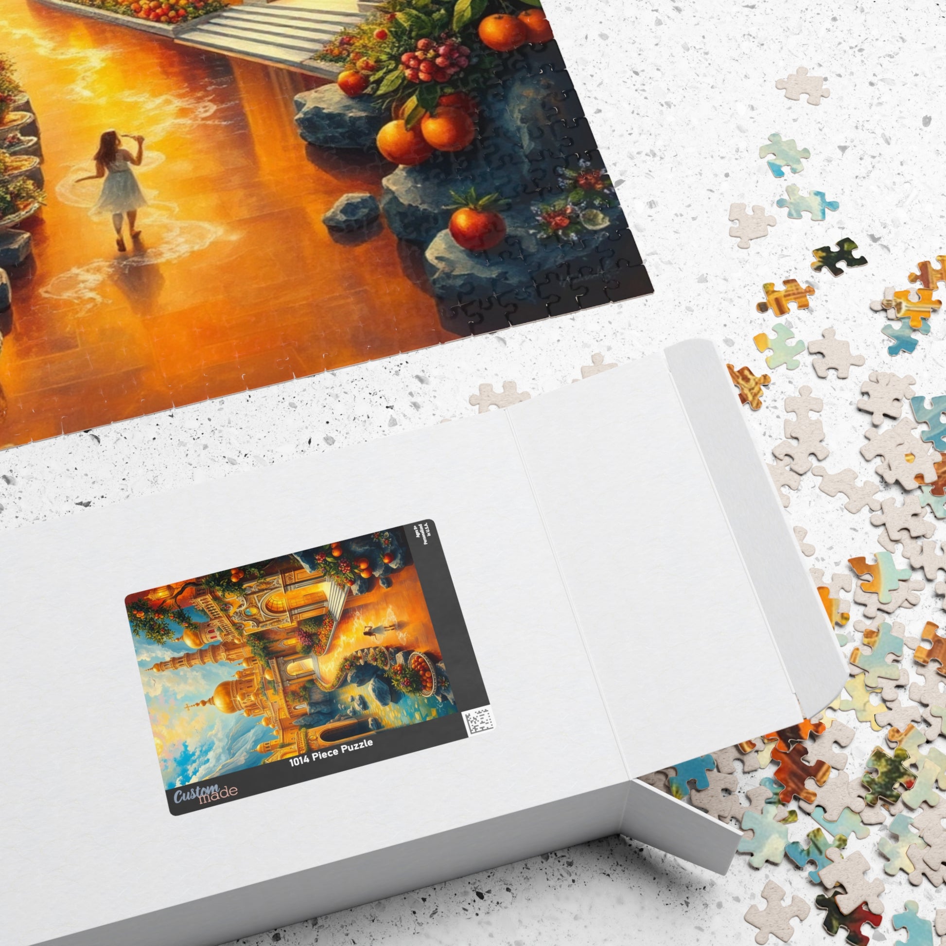 New Jerusalem Jigsaw Puzzle, Shining City of Gold and Crystal, Faith-Based Tabletop Game, Religious Theme, Mindfulness Activity, Giftable Puzzle The Puzzle Chest