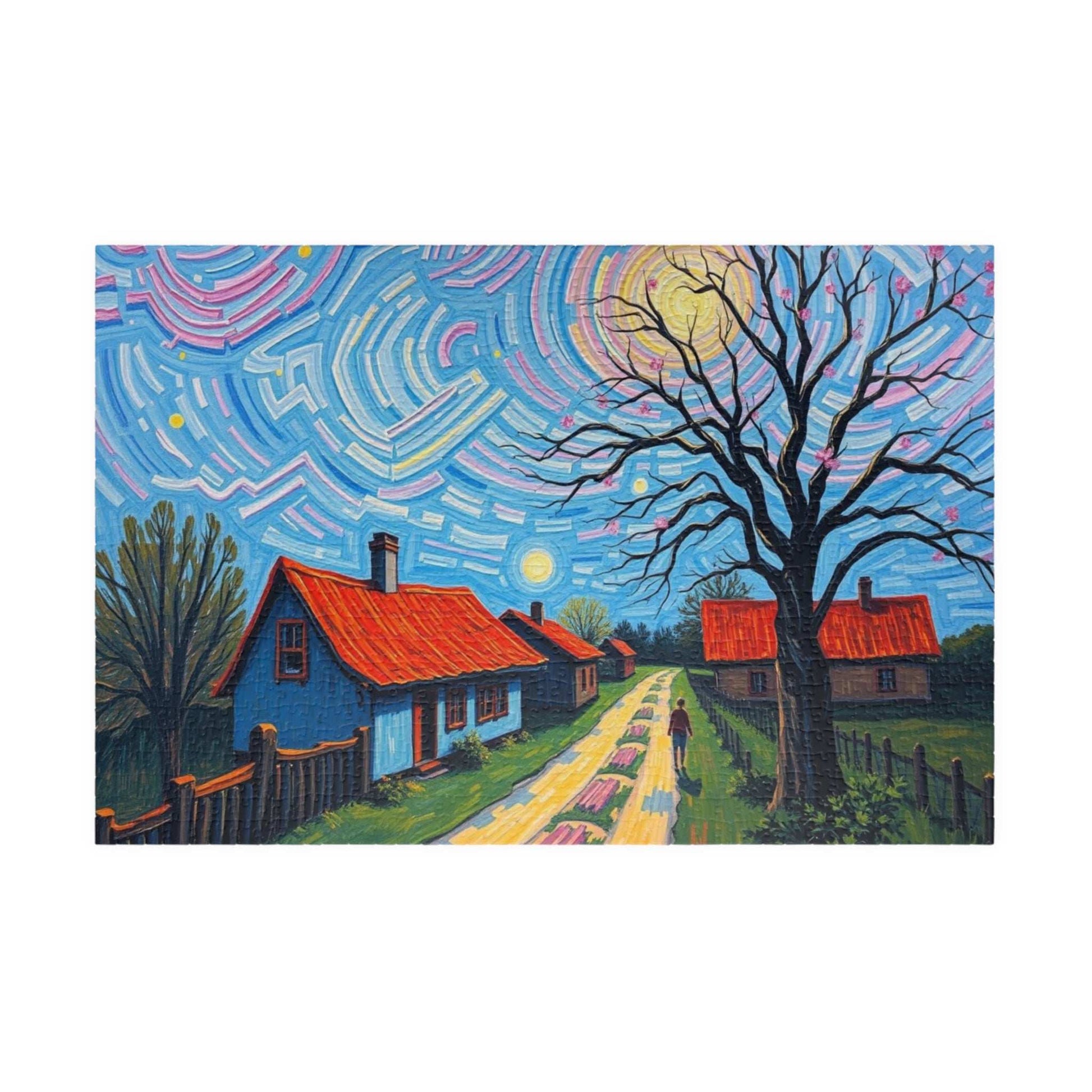 Vibrant Landscape Puzzle, Challenging Jigsaw Game, Stress Relief Activity, Family Game Night, Frameable Puzzle Artwork, Gift for Art Lovers 1014 pcs (Horizontal) Puzzle The Puzzle Chest