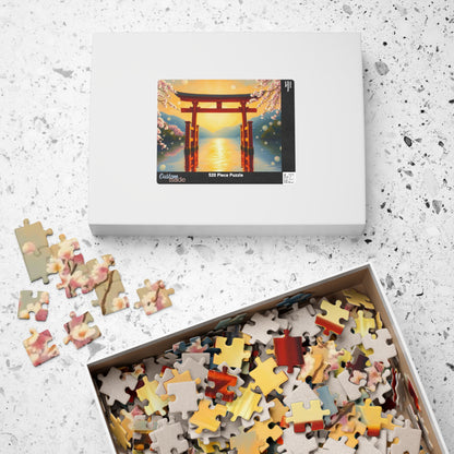 Japanese Torii Gate Jigsaw Puzzle, Mindfulness Activity for Adult, Gift Ideas for Friends, Family Bonding Home Entertainment, Relaxing Hobby