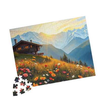 Scenic Mountain Jigsaw Puzzle - 110, 252, 520, 1014-piece, Nature Decor, Gift for Nature Lovers, Family Fun, Indoor Activity Puzzle The Puzzle Chest