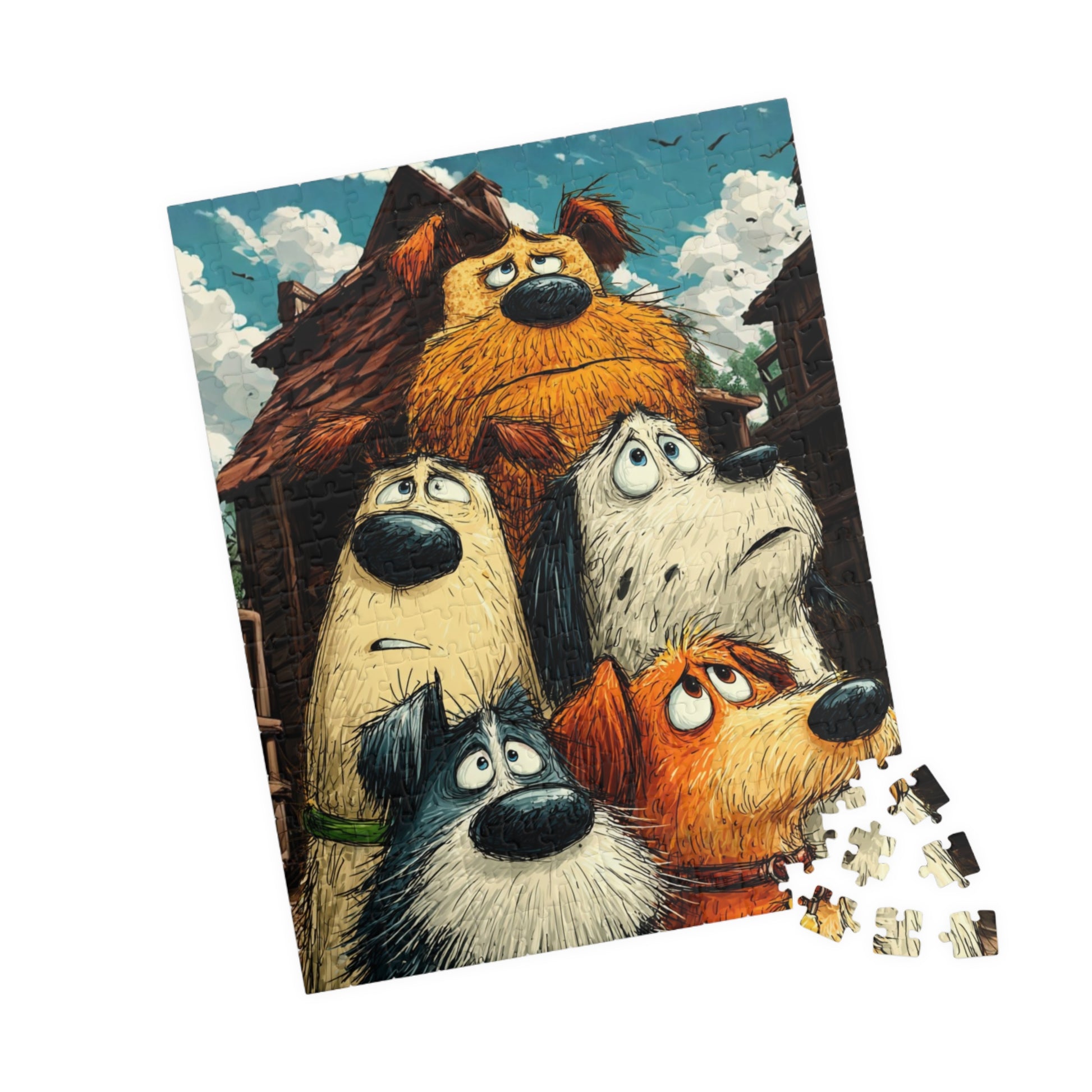Dog Lovers Puzzle - Animal Themed Jigsaw, Dog Art Game for Fun Family Activity, Gifts, Puzzle for Kids and Adults 252 pcs (Vertical) Puzzle The Puzzle Chest
