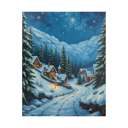 Winter Wonderland Puzzle - Cozy Home Scene, Jigsaw Puzzle for Family Fun, Holiday Activity, Gift Idea, Winter Decor, 110-1014 piece 520 pcs (Vertical) The Puzzle Chest