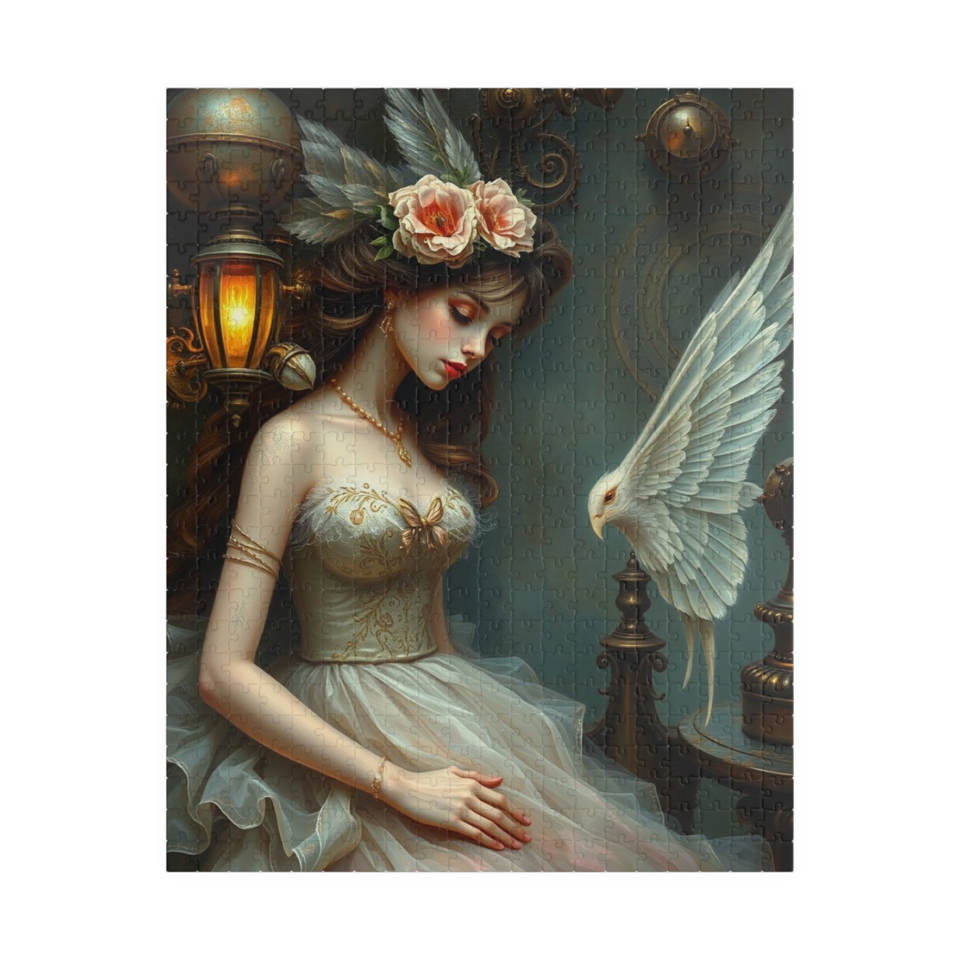 Elegant Steampunk Art Puzzle, Vintage Beauty Puzzle, Unique Gift for Art Lovers, Ideal for Family Game Night, Stress Relief Activity 520 pcs (Vertical) Puzzle The Puzzle Chest