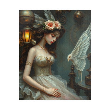 Elegant Steampunk Art Puzzle, Vintage Beauty Puzzle, Unique Gift for Art Lovers, Ideal for Family Game Night, Stress Relief Activity 520 pcs (Vertical) Puzzle The Puzzle Chest