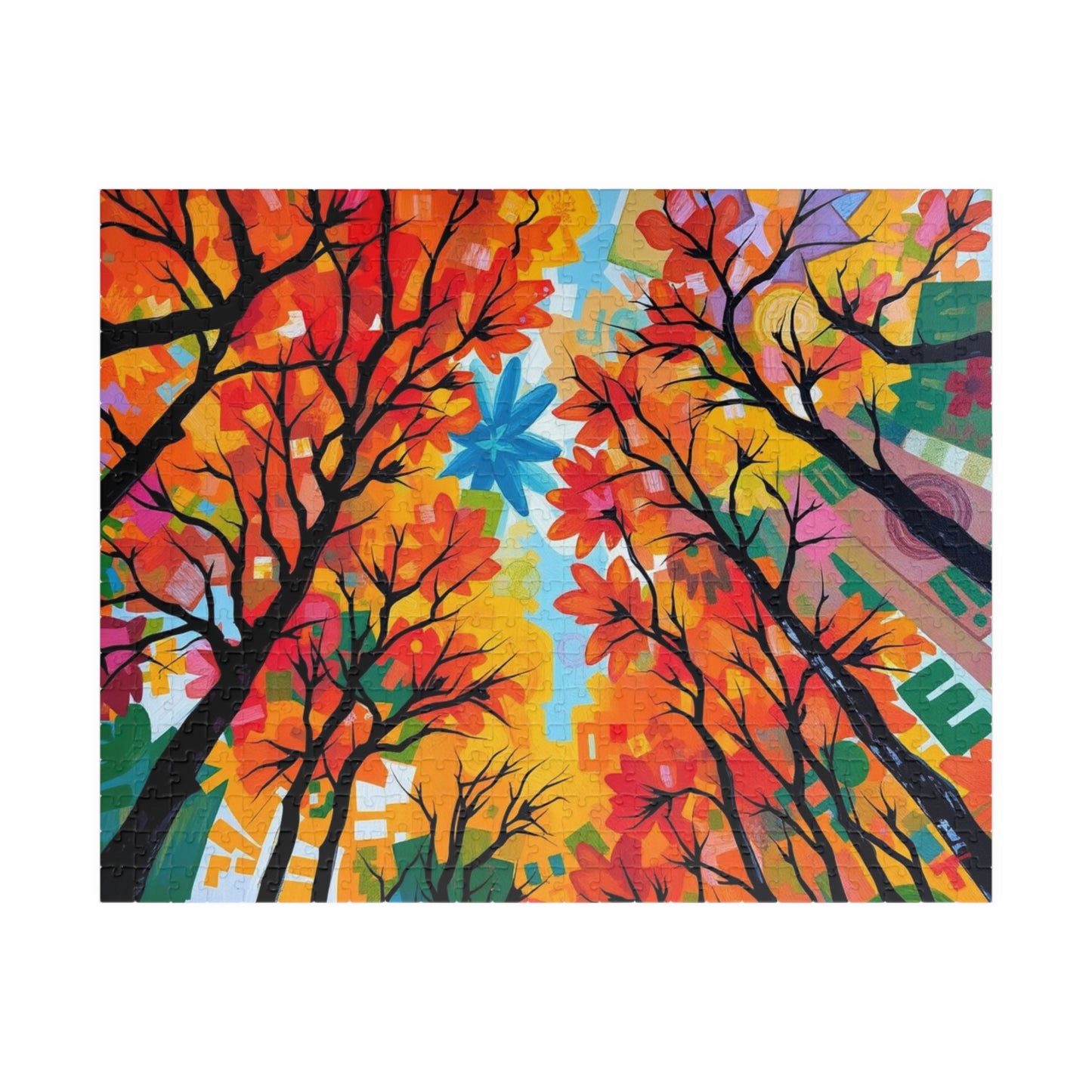 Autumn Forest Puzzle | 110-1014 pieces | Fall Decor, Family Activity, Home Gift, Nature Lover, Cozy Nights 520 pcs (Horizontal) Puzzle The Puzzle Chest