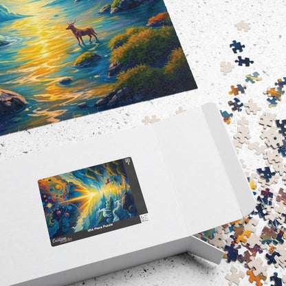 Celestial Creation Puzzle, Christian Symbolism, The Birth of a World Cosmic Landscape Jigsaw Game, Faith-Based Religious Puzzle Lover Gift