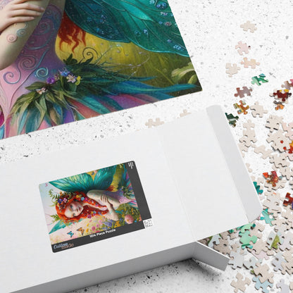 Sun-Kissed Butterfly Fairy Puzzle, Enchanting Mythical Jigsaw for Fantasy Lover, Gift for Kids and Adults, Artwork Puzzle, Relaxing Activity