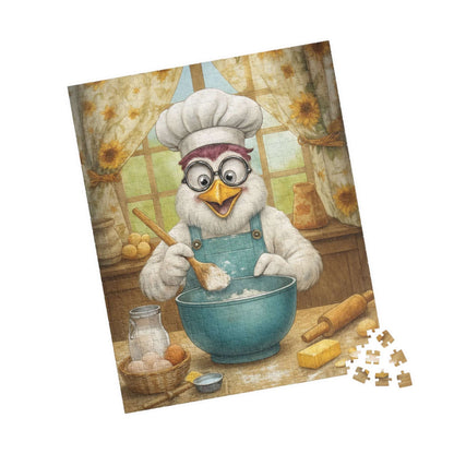 Chicken Chef Jigsaw Puzzle, Bird Puzzle Ideal for Fun Family Activity, Gifts for Puzzle Lovers, Home Entertainment, Brain Teaser Puzzle The Puzzle Chest