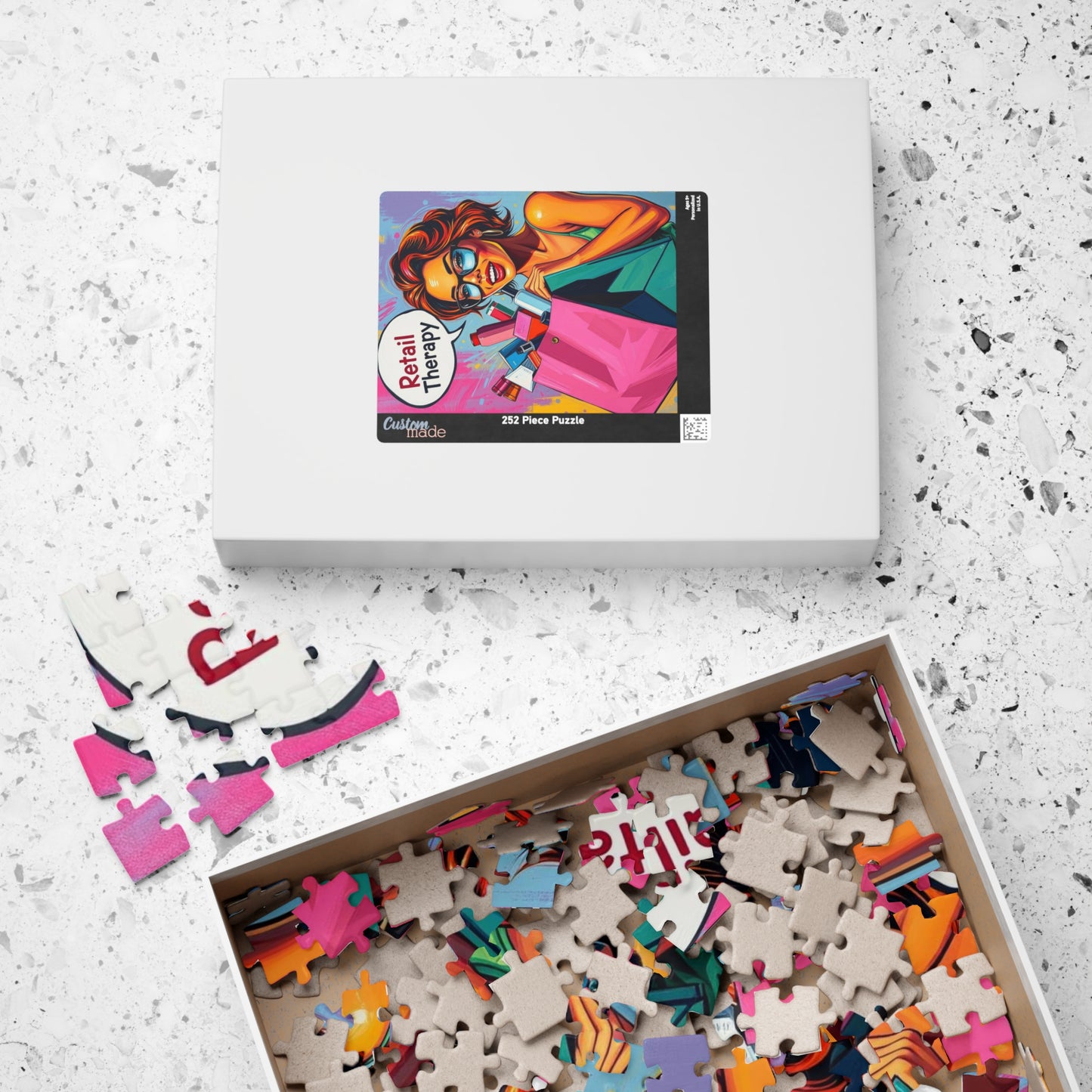 Retail Therapy Puzzle - Pop Art Jigsaw Puzzle for Adults, Perfect for Relaxation, Gift for Puzzle Lover, Fun Indoor Activity, Family Night Puzzle The Puzzle Chest