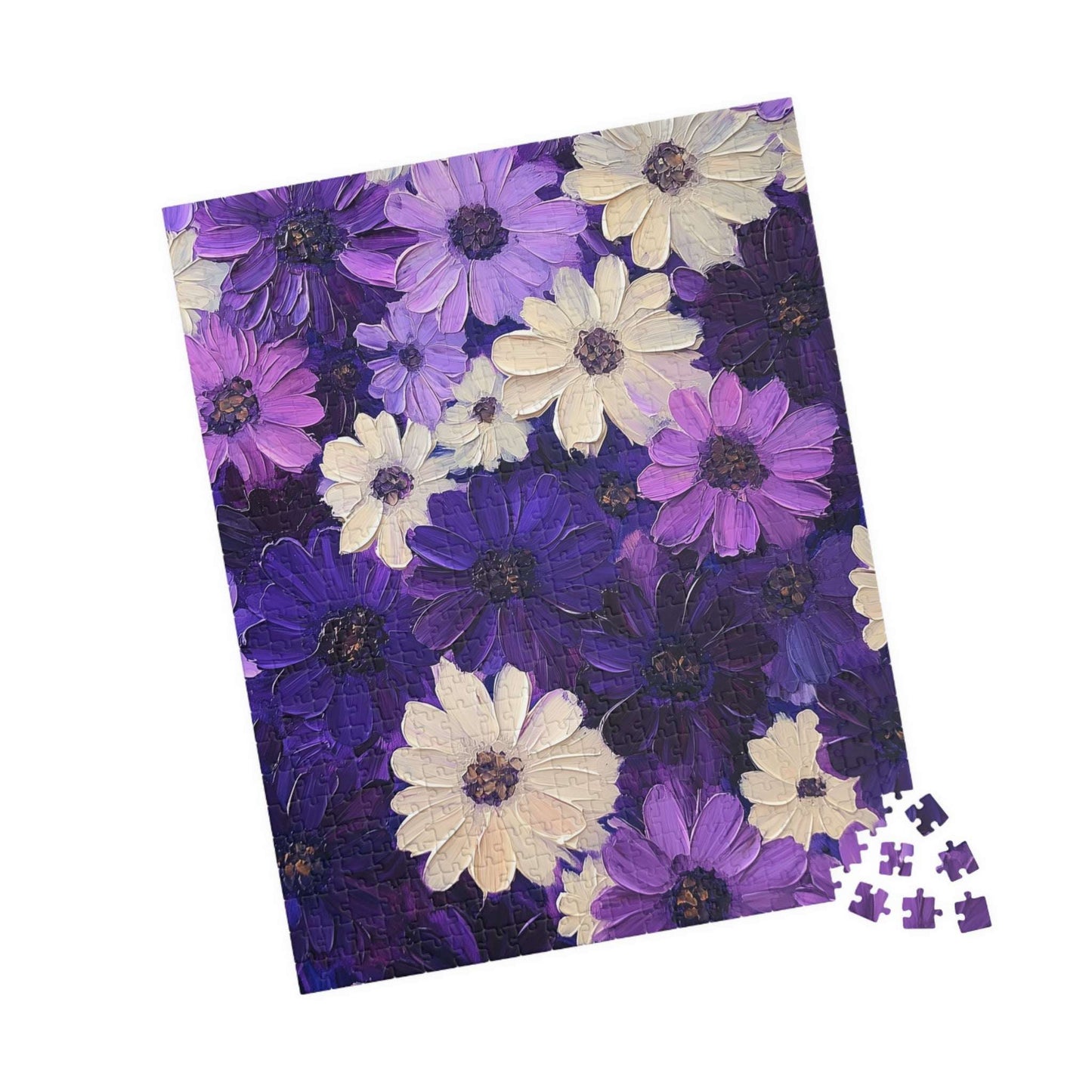 Purple Daisy Floral Puzzle 110-1014 Piece | Floral Jigsaw Puzzle